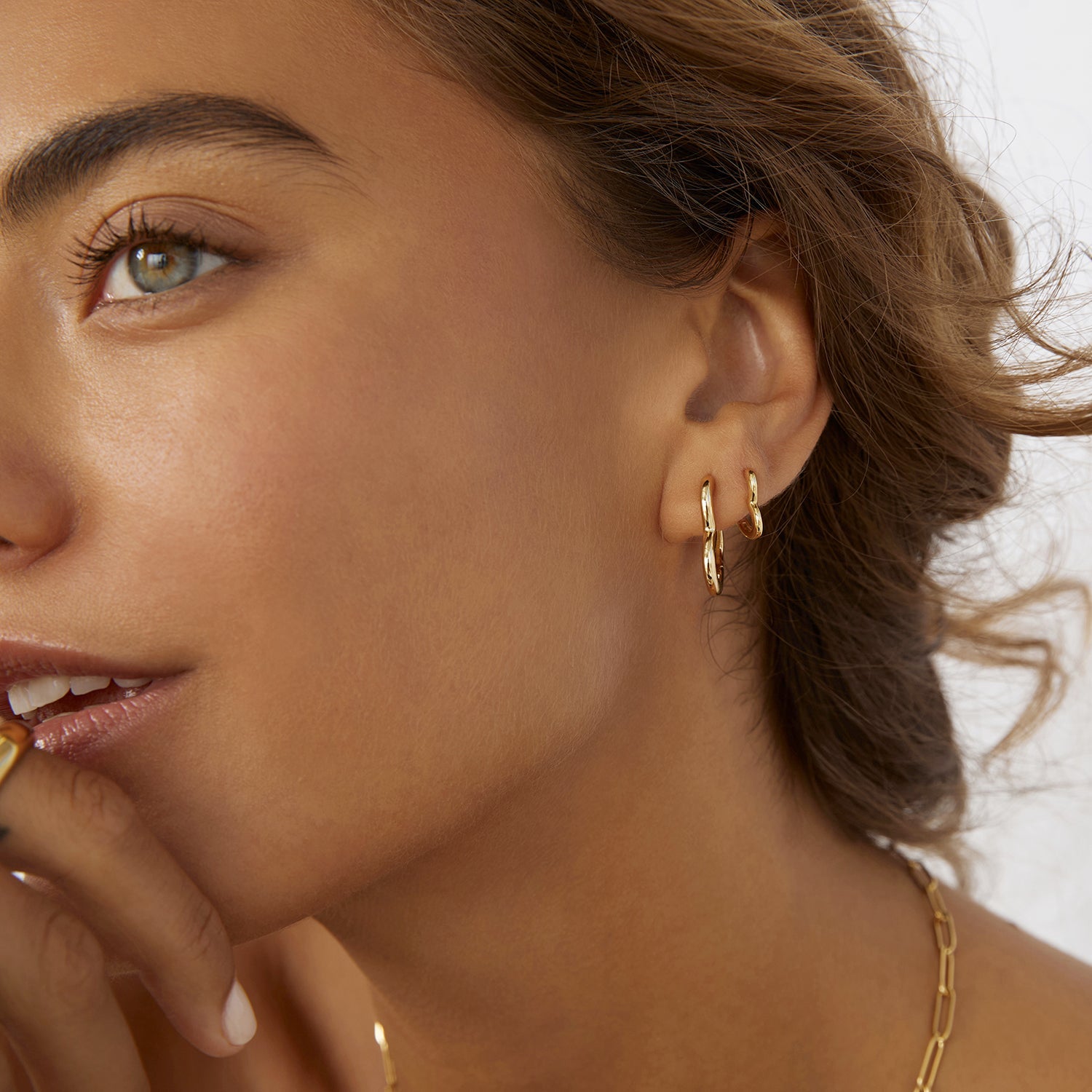 Sweetheart Gold Earrings - Small 3