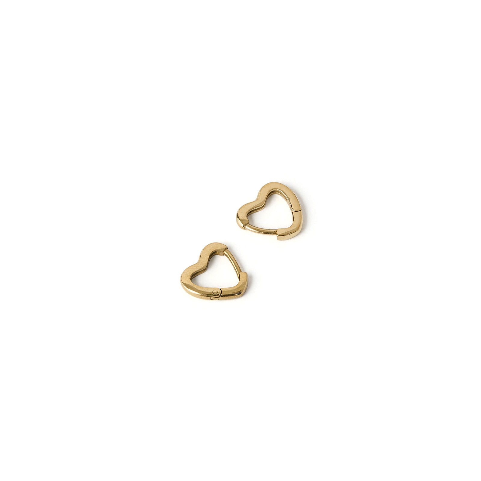 Sweetheart Gold Earrings - Small 7