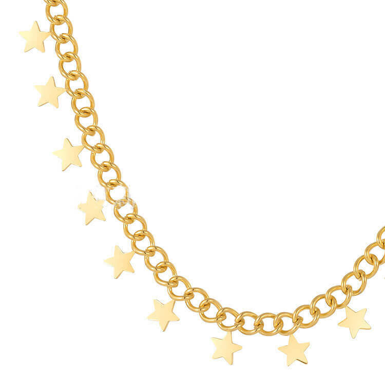 Gold plated Star Charm Necklace