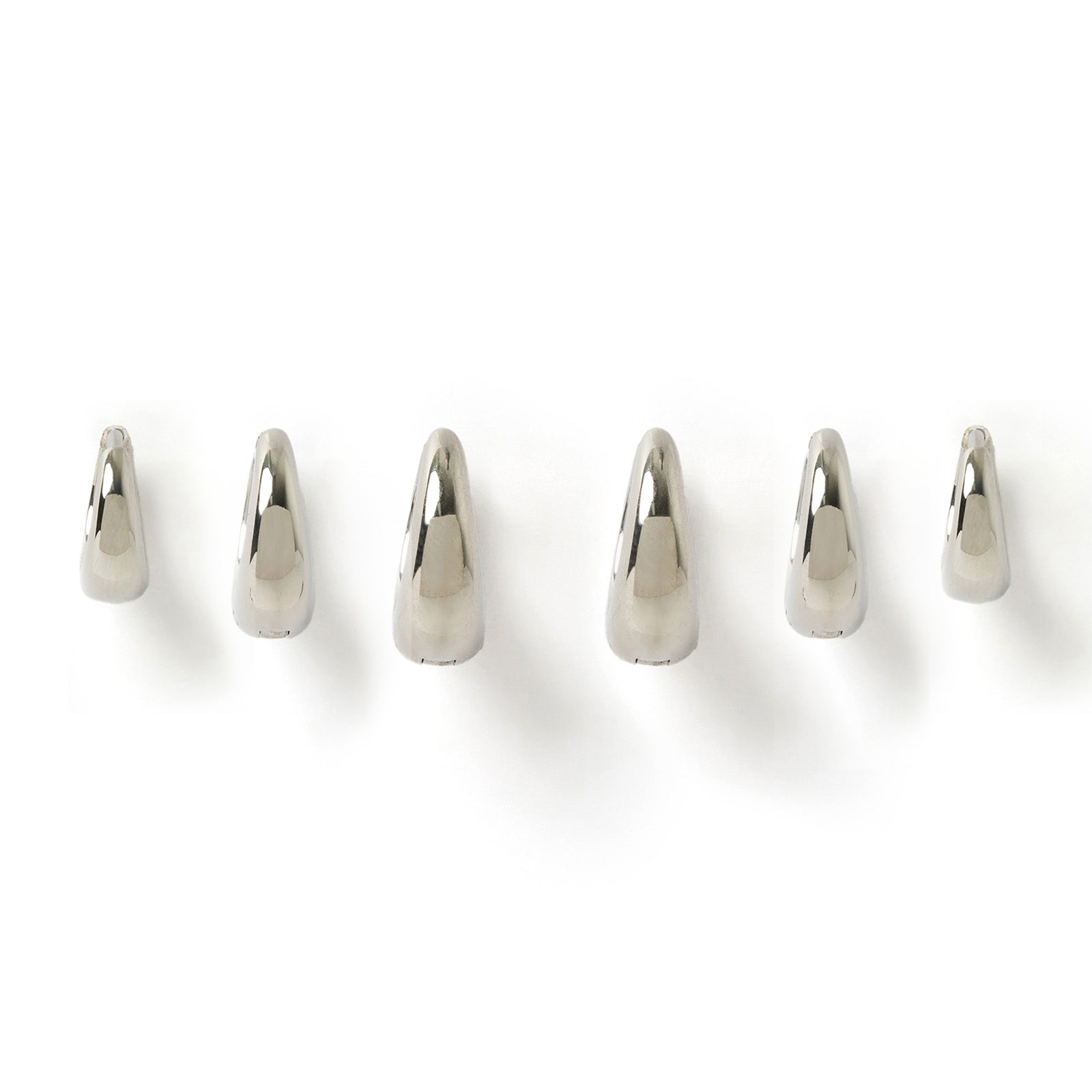 Triple Max Earring Stack - Silver