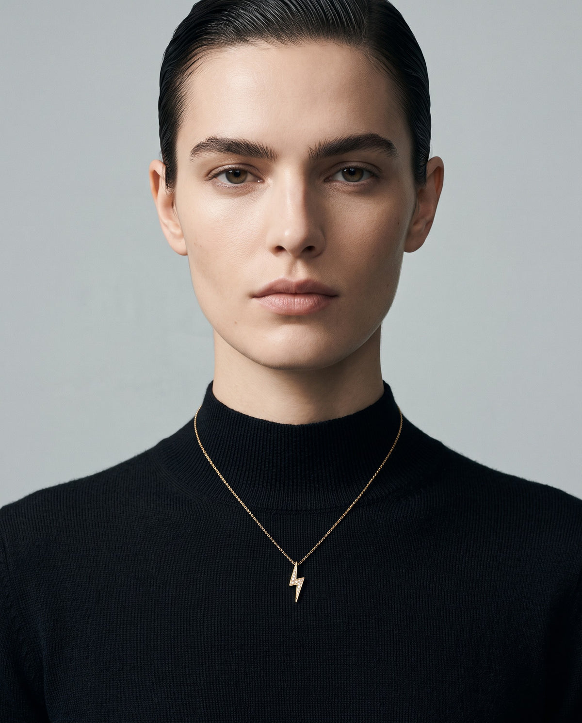 Bolt Lightning Bolt Pendant Necklace - campaign