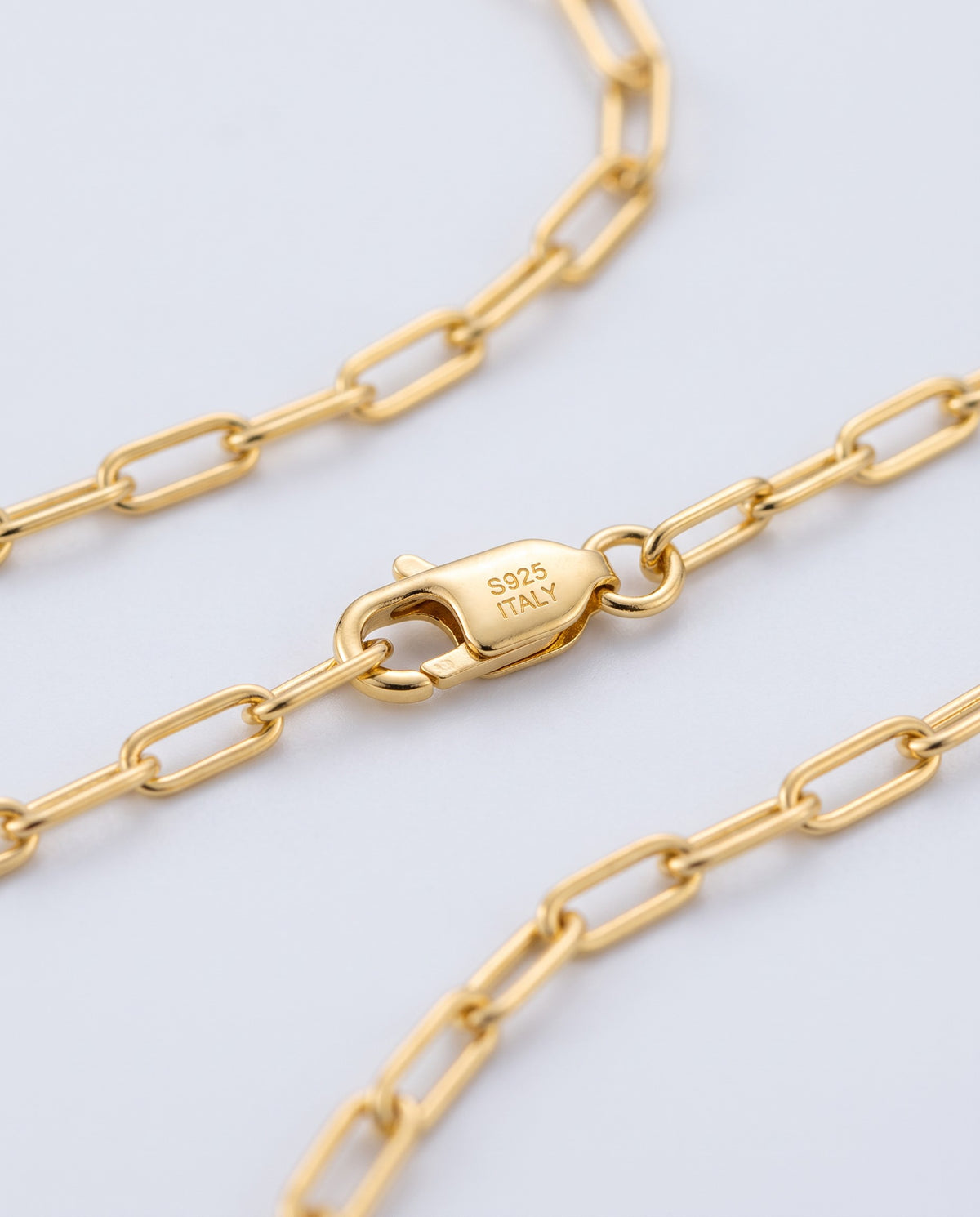 Clip Paperclip Chain Necklace - detail