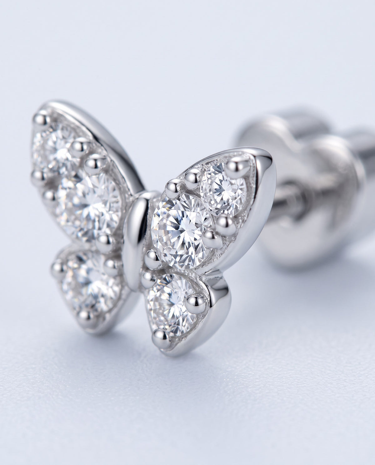 Clover Butterfly Clover Earrings - detail