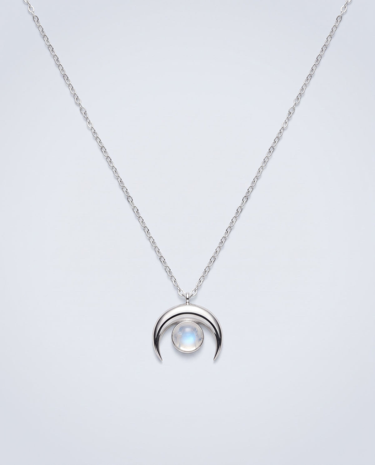 Crescent Crescent Moon Pendant Necklace - packshot