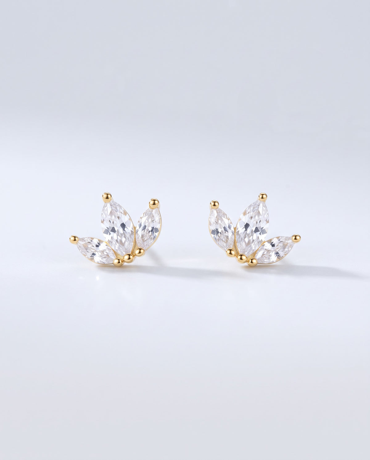 Fern Leaf Stud Earrings - packshot