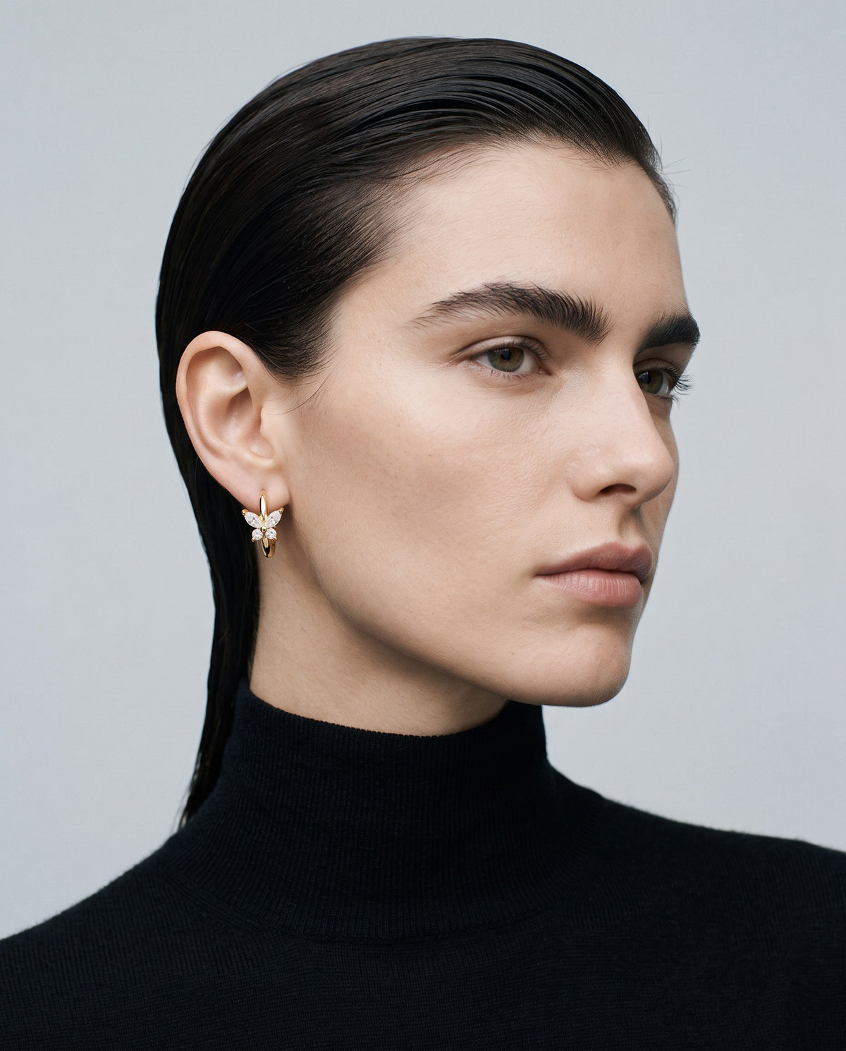 Flutter Butterfly Hoop Earrings - campaign