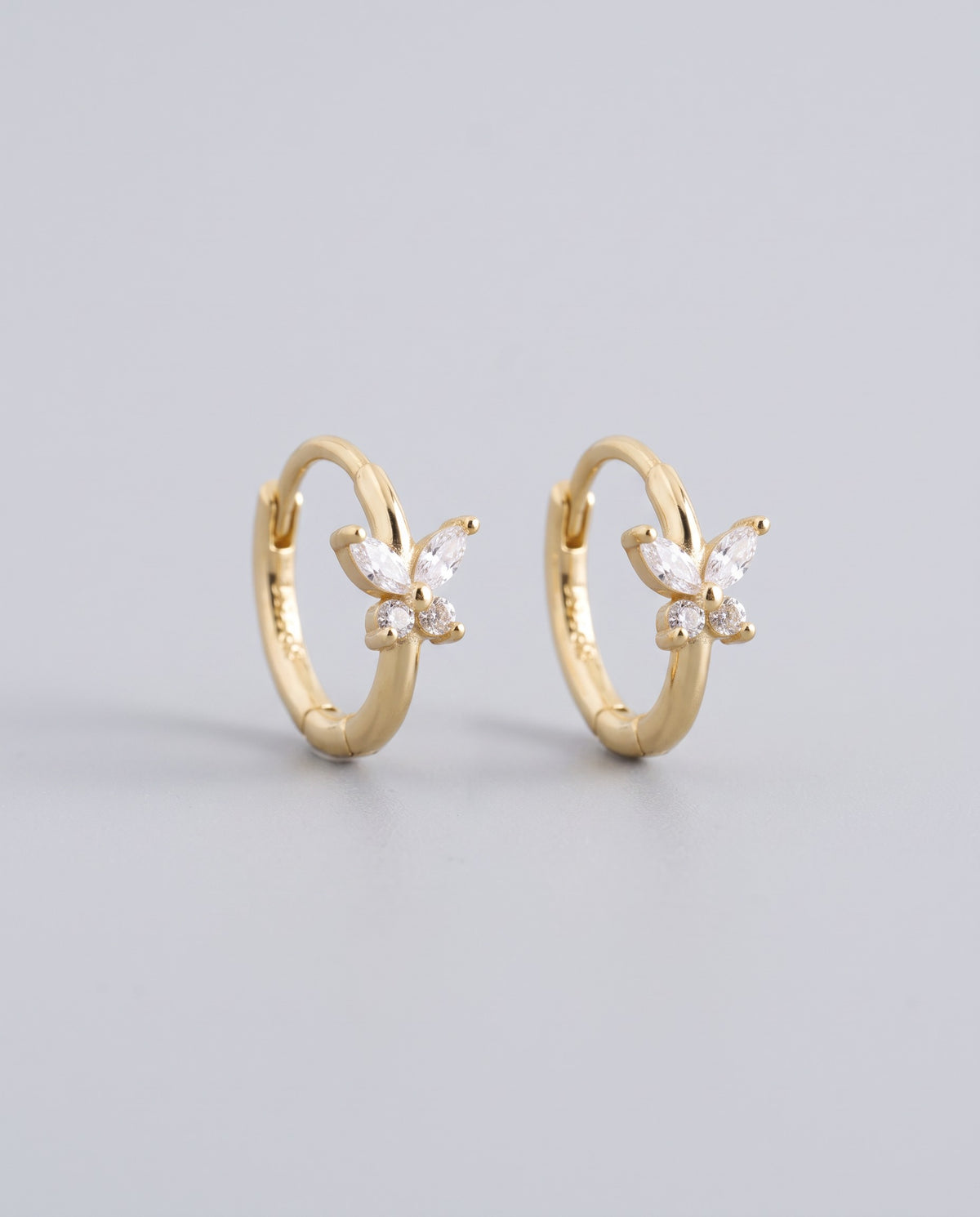 Flutter Butterfly Hoop Earrings - packshot