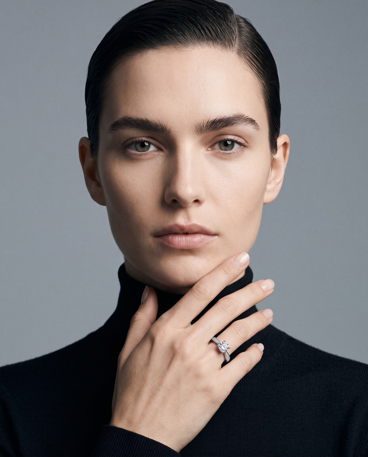 Gala Statement Cocktail Ring – editorial campaign image