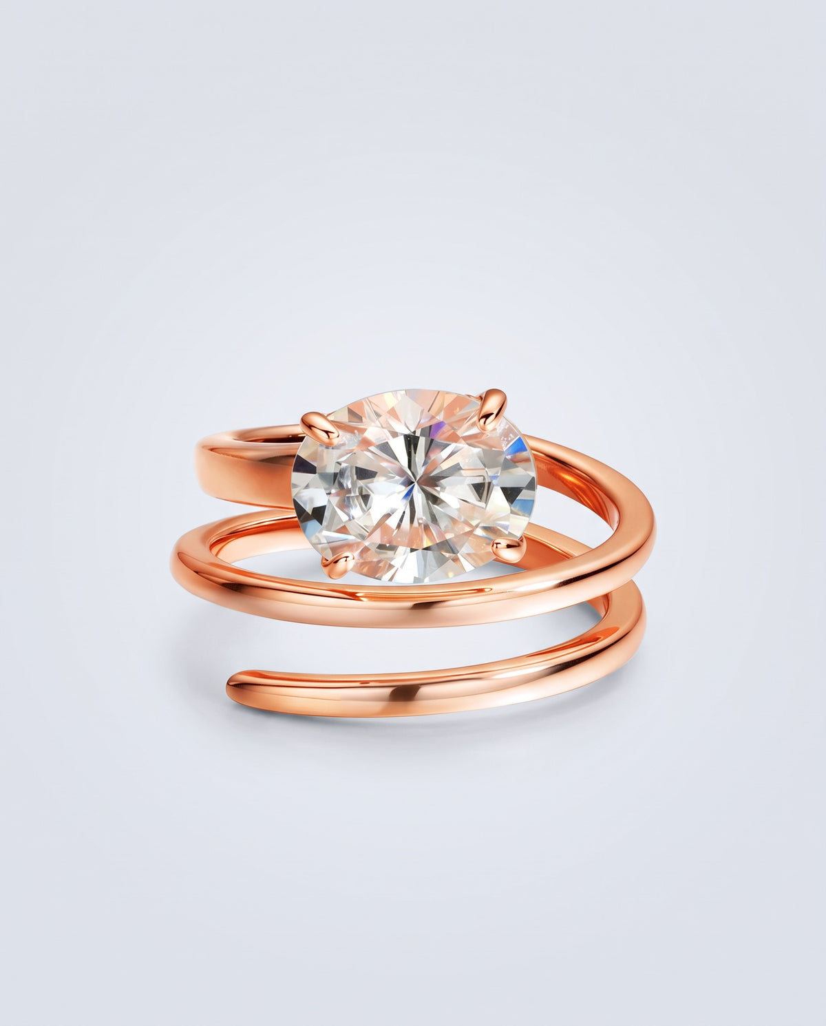 Icon Moissanite Solitaire Ring - packshot