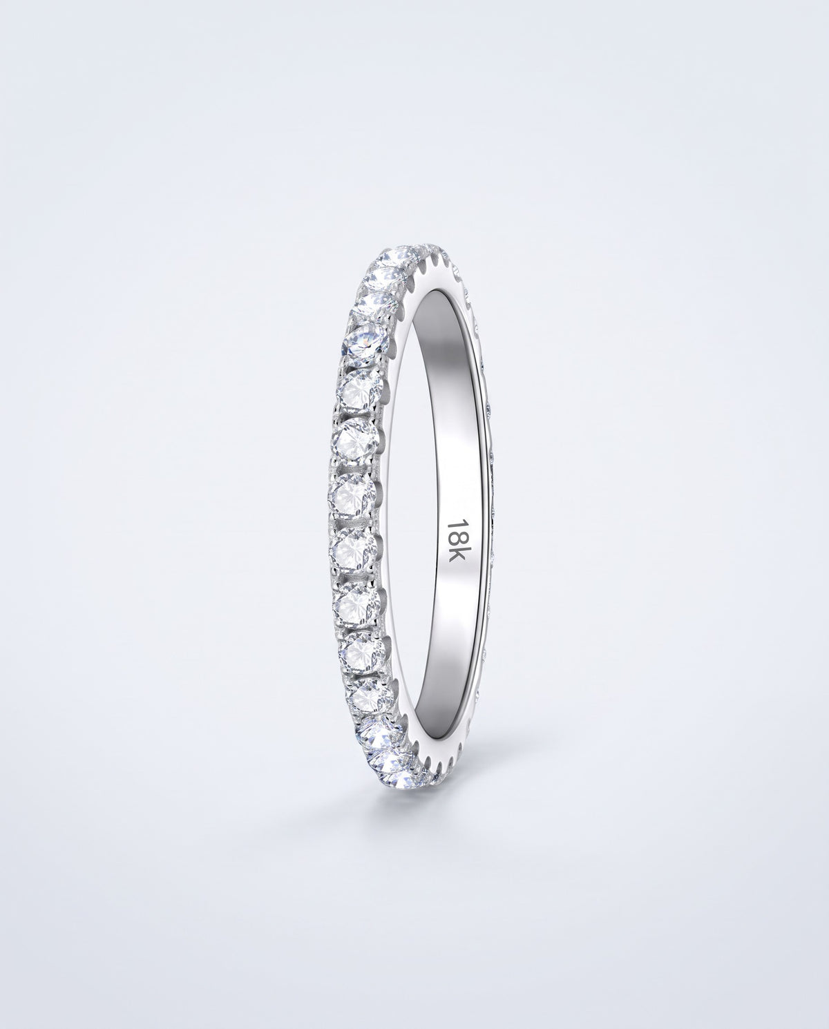 Infinity Moissanite Eternity Ring - packshot