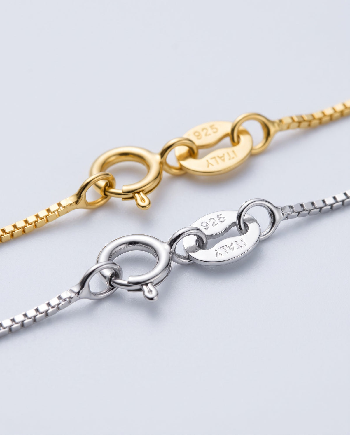 Linear Box Chain Necklace - detail