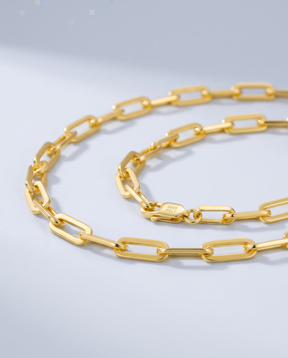 Link Paperclip Chain Necklace - angle