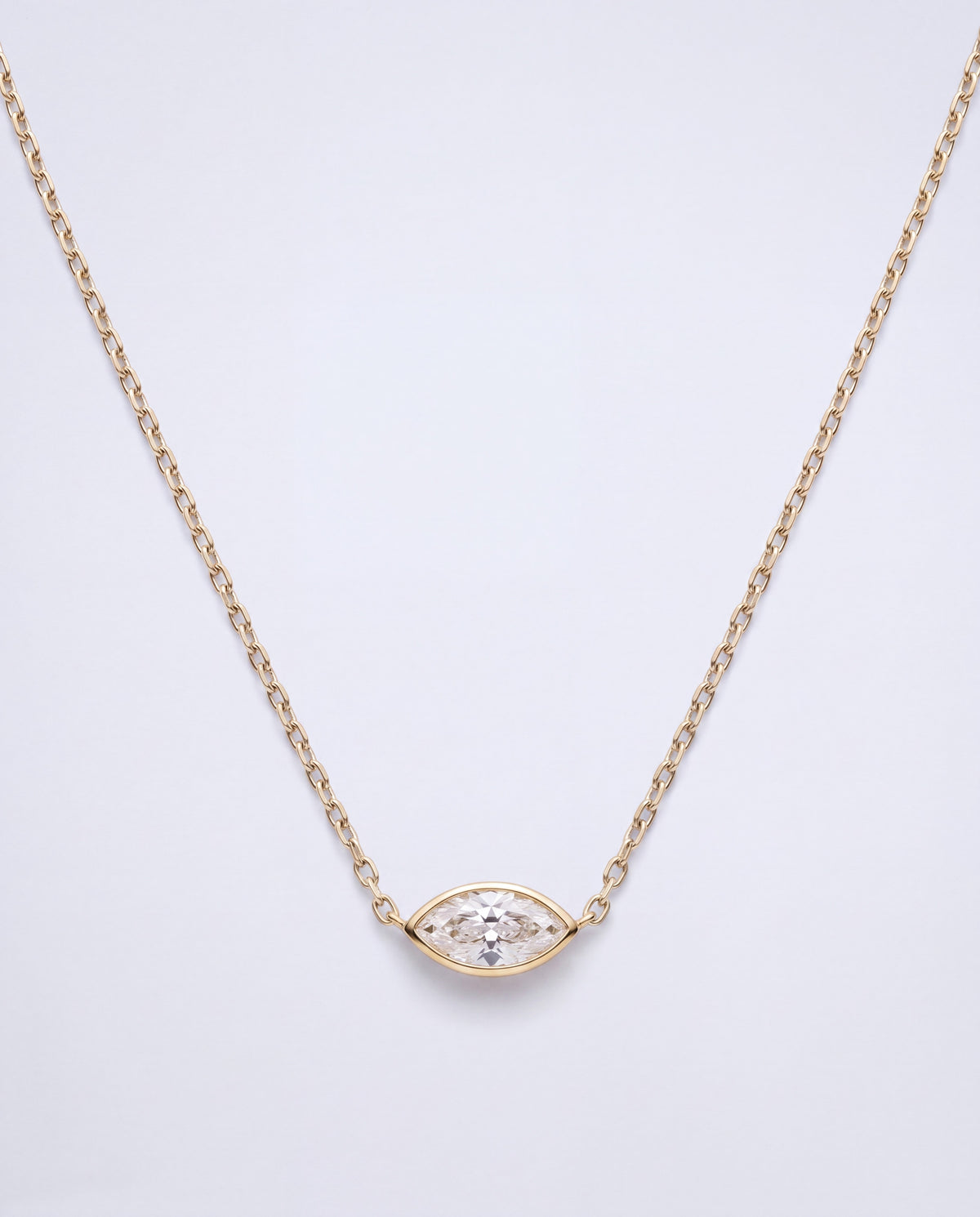 Marquise Marquise-Cut Pendant Necklace – Gold product photo