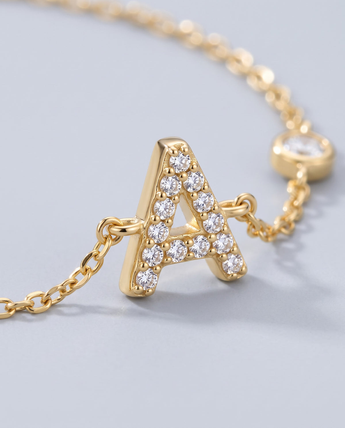 Monogram Initial Bracelet - detail