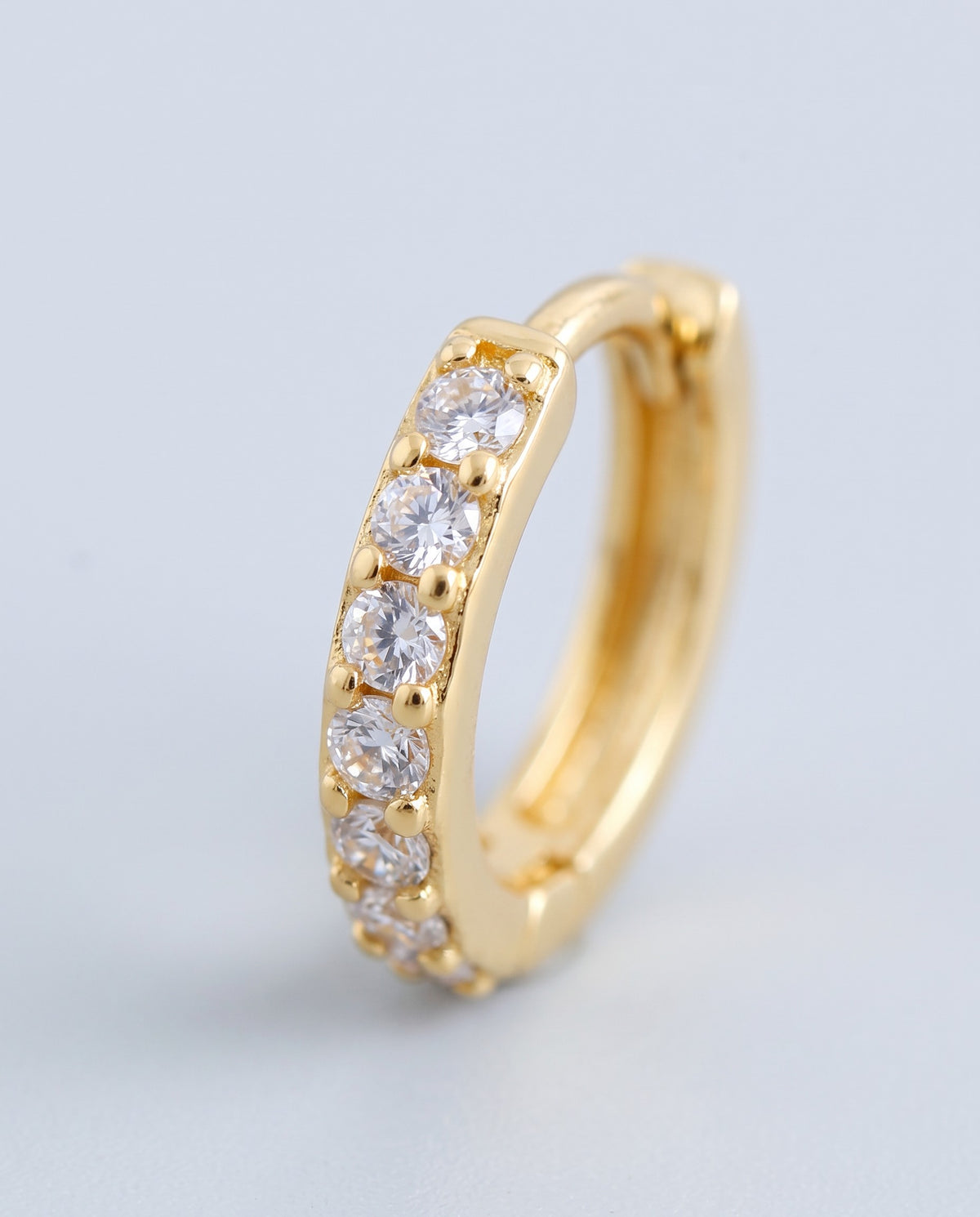 Orbit Pavé Hoop Earrings - detail