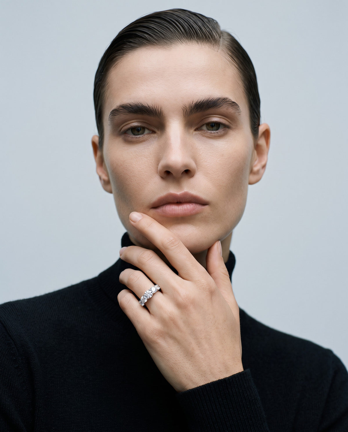 Quintet Five-Stone Moissanite Ring - campaign
