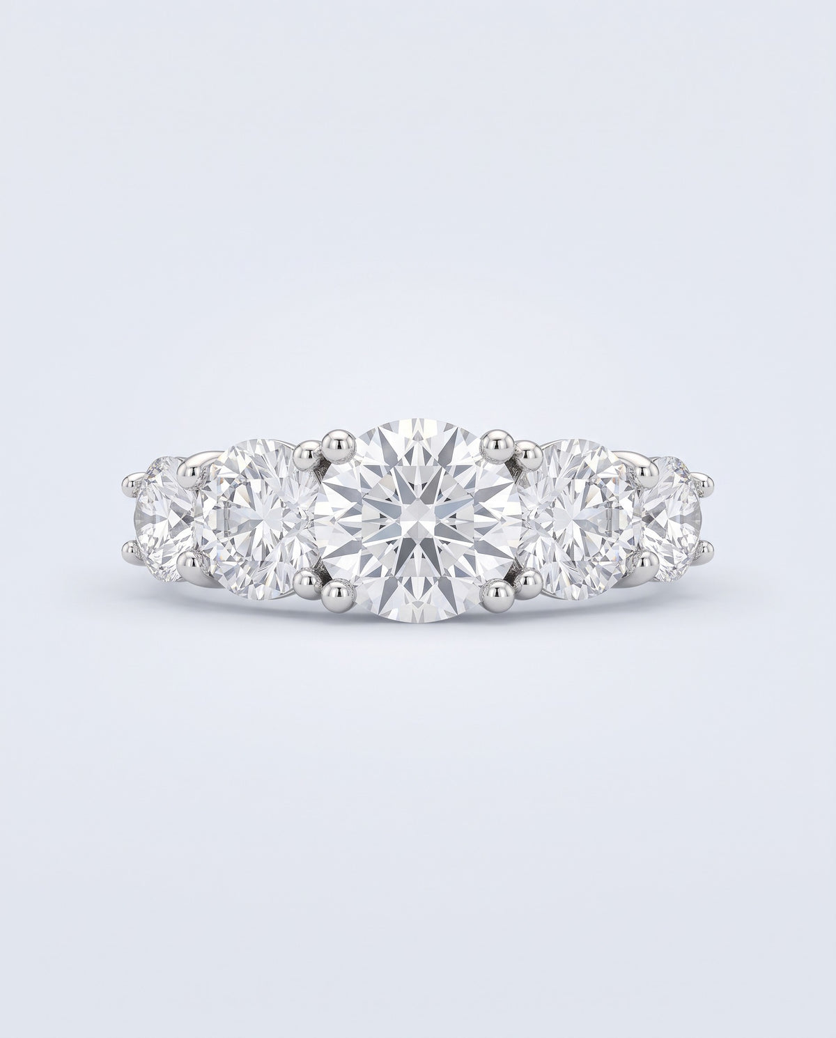 Quintet Five-Stone Moissanite Ring - packshot