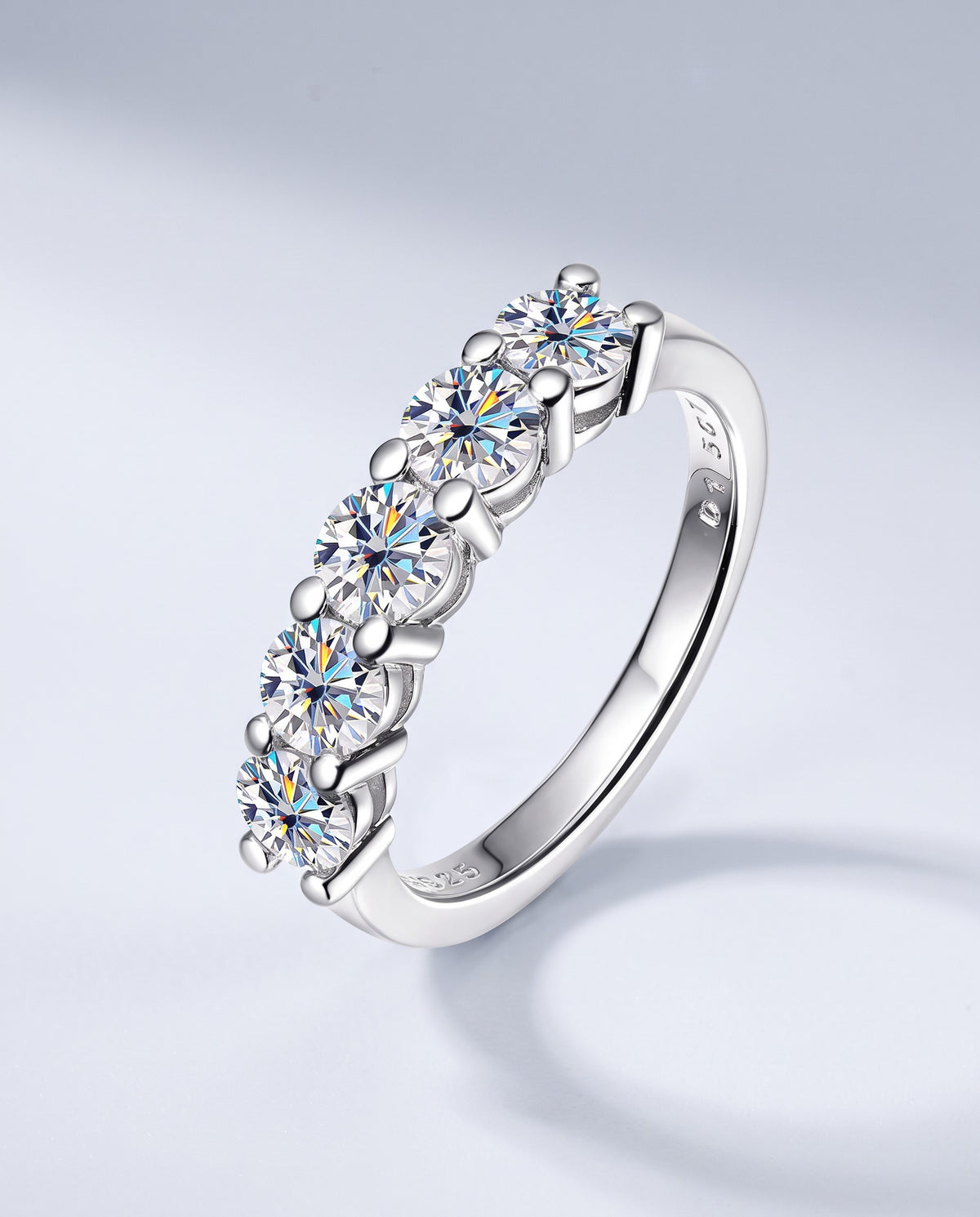 Reflect Moissanite Ring - angle
