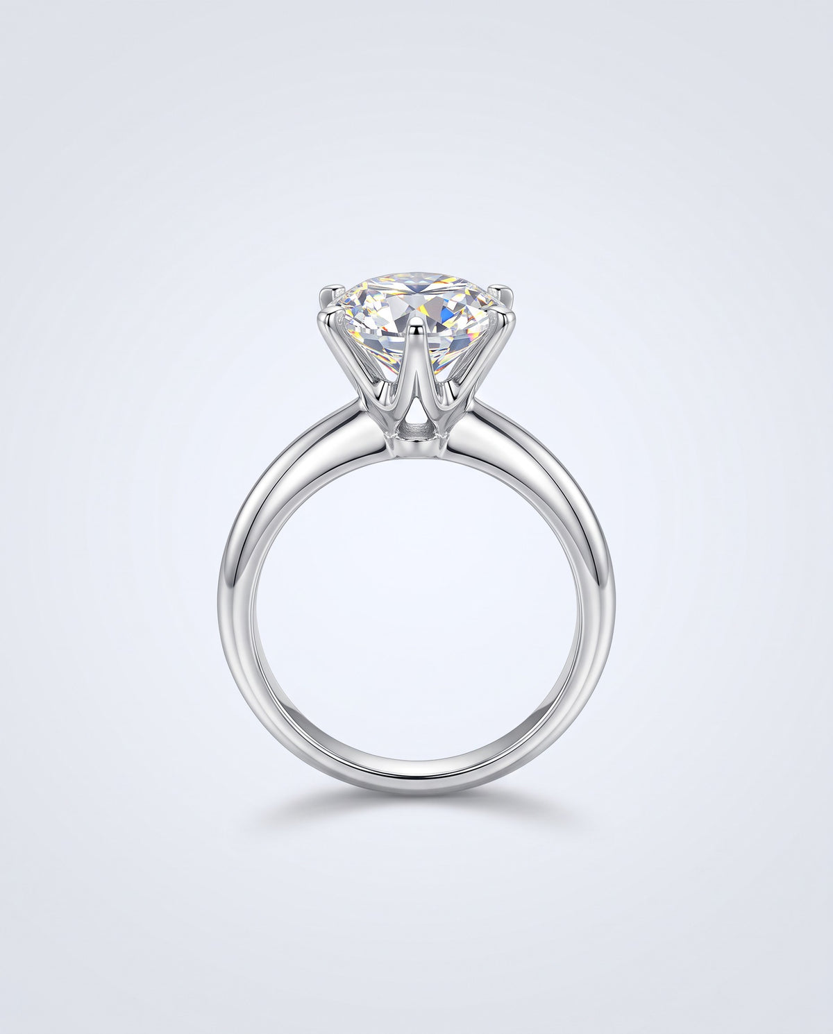 Regent Round Moissanite Solitaire Ring - packshot
