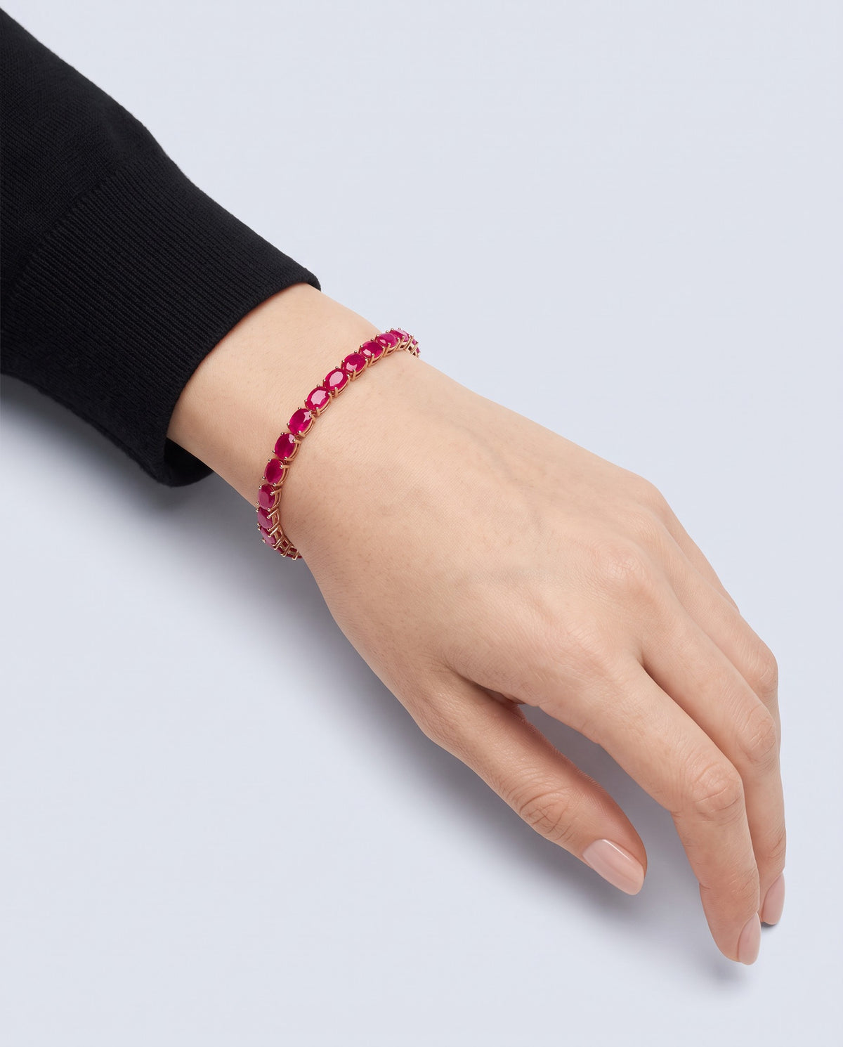Rubia Red Stone Bracelet - on model