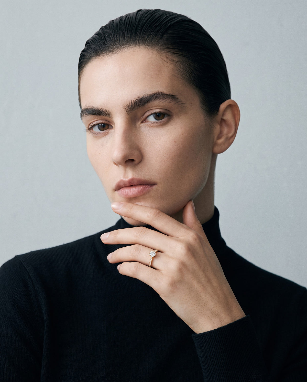 Shimmer Pavé Zircon Ring - campaign