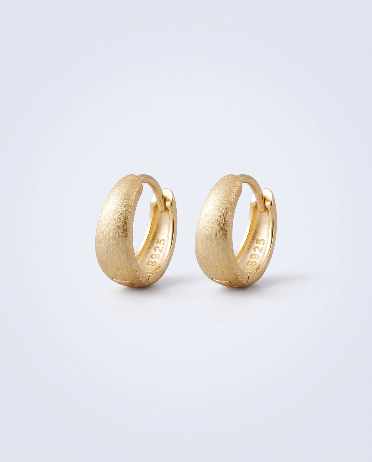 Sleek Wide Huggie Earrings - packshot
