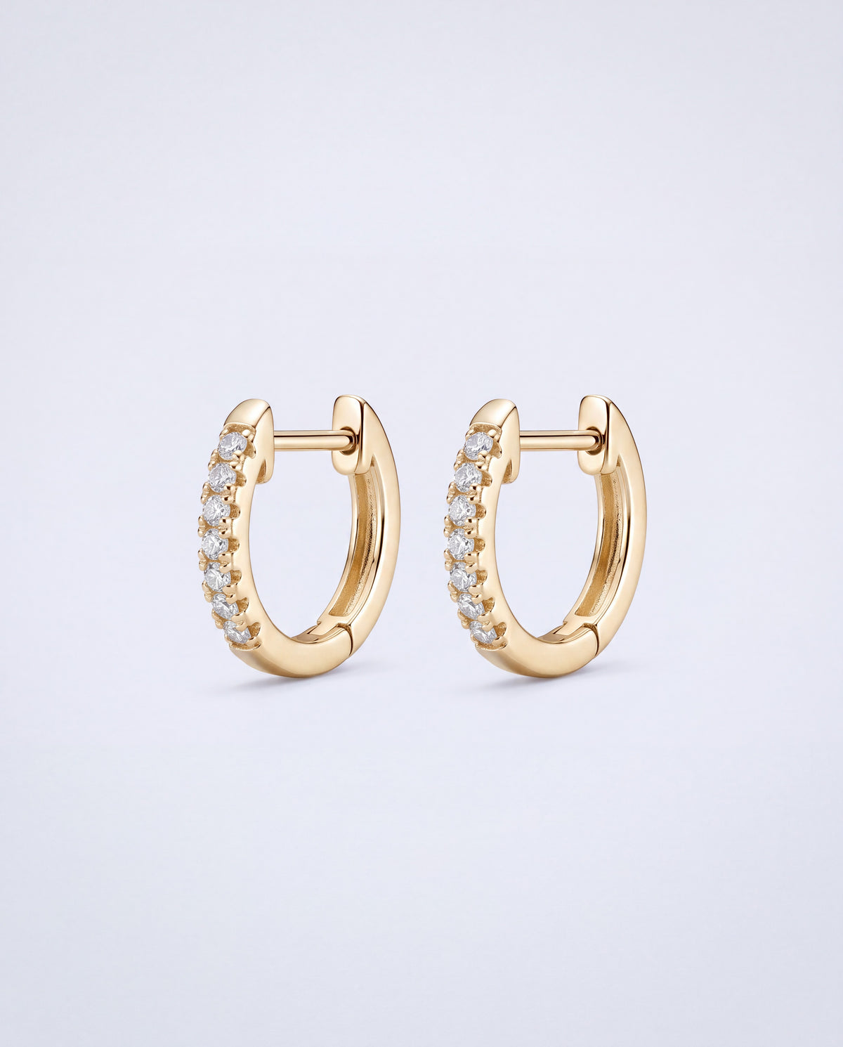 Tier Small Stackable Hoop Earrings – Gold product photo
