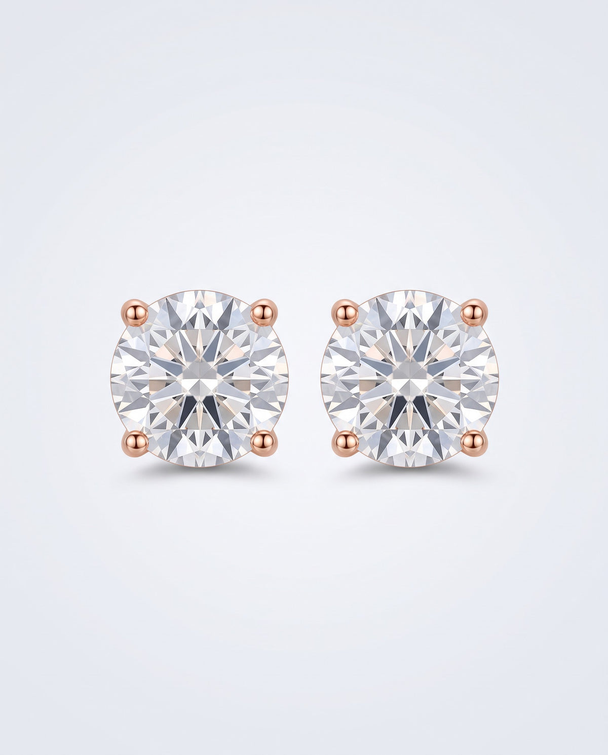 Veil Moissanite Stud Earrings – product photo