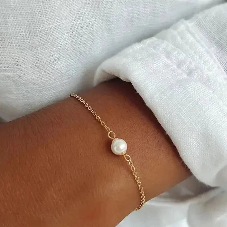 Pearl Gold Bracelet