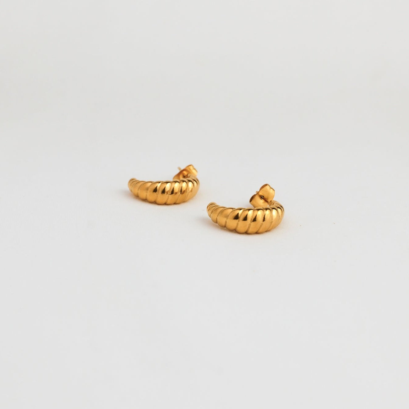 Womens Gold Croissant Earrings | Jewelry | Valentina & Rose
